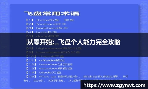 从零开始：飞盘个人能力完全攻略