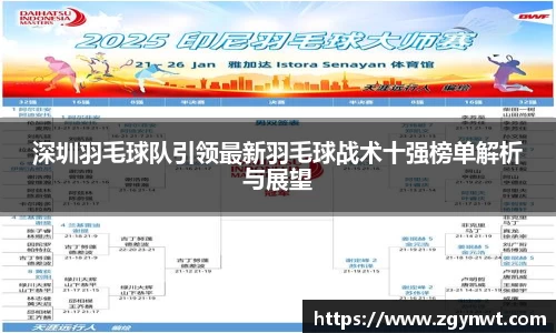 深圳羽毛球队引领最新羽毛球战术十强榜单解析与展望