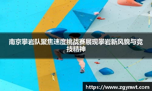 南京攀岩队聚焦速度挑战赛展现攀岩新风貌与竞技精神